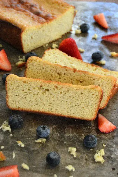 Almond Flour Sour Cream Pound Cake - A delicious twist on a sour cream pound cake, moist and full of flavor
