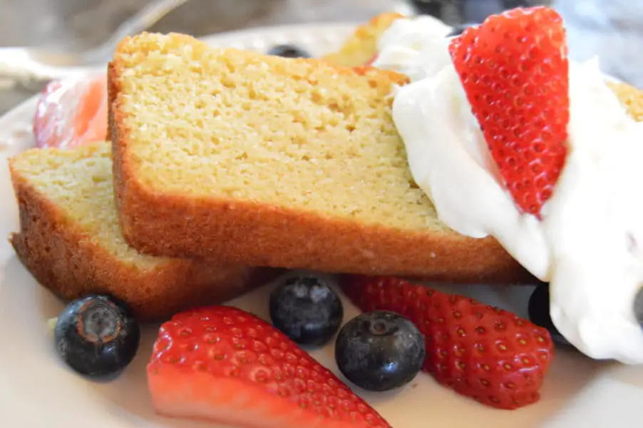 Almond Flour Sour Cream Pound Cake - A delicious twist on a sour cream pound cake, moist and full of flavor