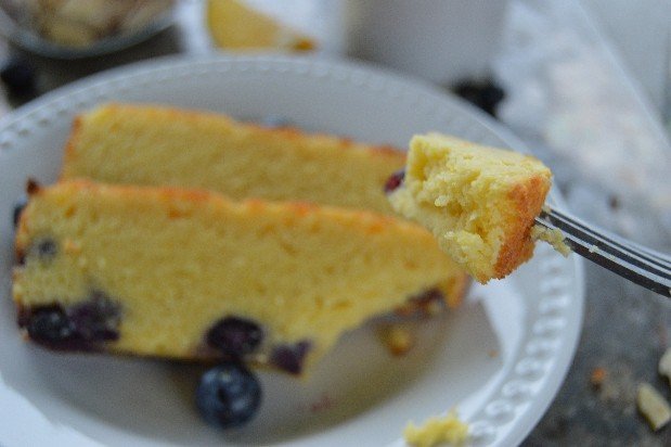 Lemon BlueBerry Cream Cake- Made with almond flour and no sugar this cake is going to impress. Bright lemon flavor and sweet blueberries are the perfect spring combination.