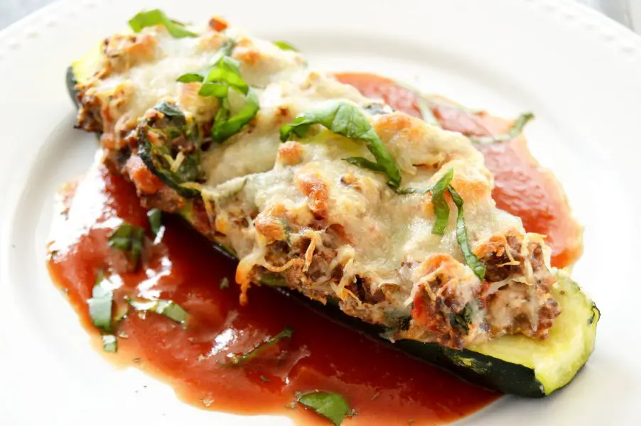 Keto Stuffed Zucchini with Venison & Ricotta 1