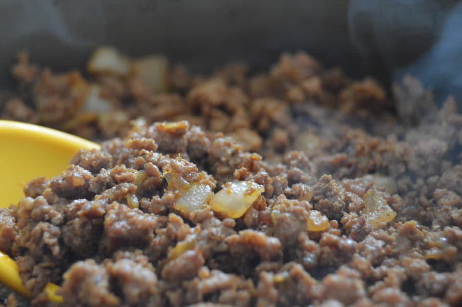 Tex- Mex Taco Meat is only ground meat recipe you will ever need! Perfectly seasoned ground meat seasoned with onions and spices is the perfect start to any of your favorite meals! Gluten Free, Low Carb, Paleo Friendly