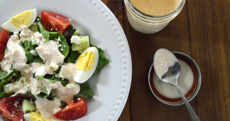 Creamy Garlic Feta Dressing