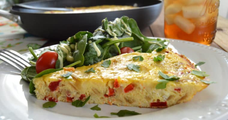 Red Pepper & Caramelized Onion Frittata