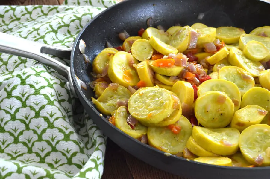 Sautéed Summer Squash with Onions & Peppers is the by far one of my favorite summer dishes. 