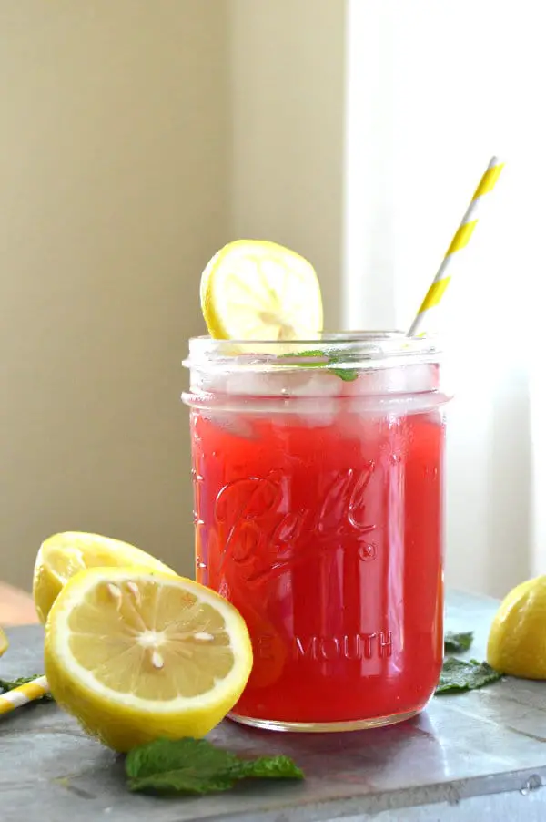 Pomegranate Mint Lemonade takes this refreshing summer drink over the top. Tart, cool, sweet and sour...it is lemonade at its finest!