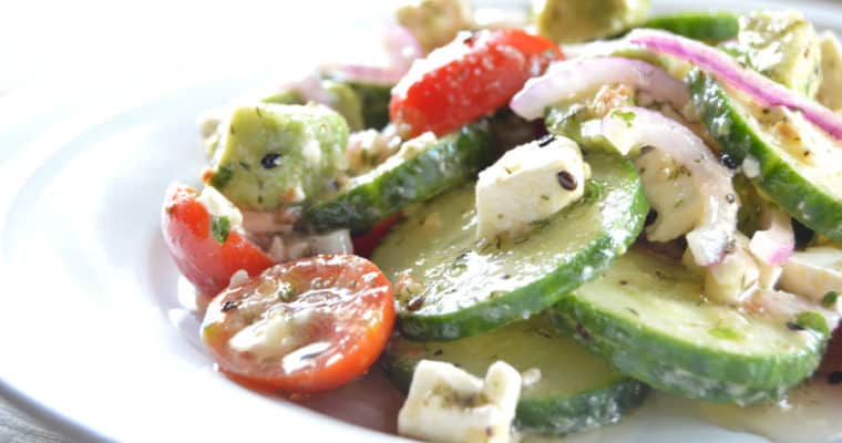 Tangy Cucumber Salad with Feta & Dill