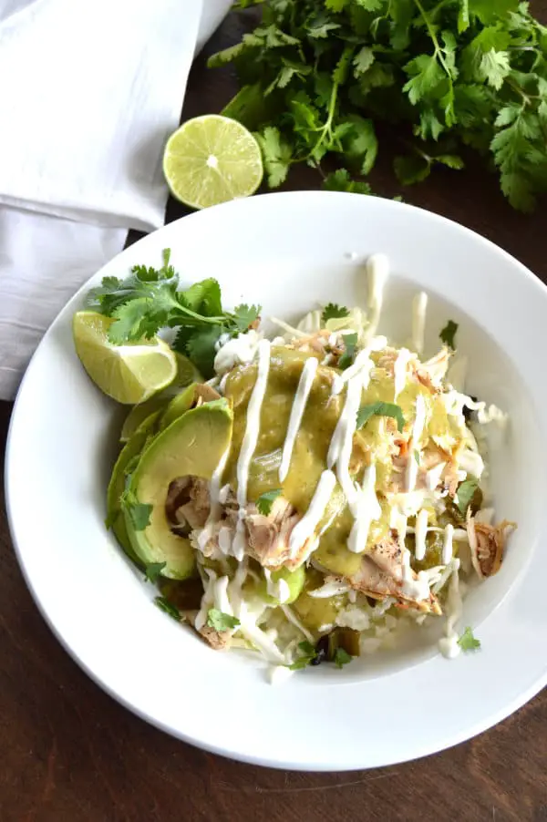 Chicken Verde Taco Bowl