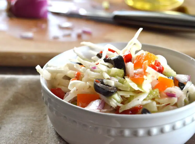 Cool cripy crunch oil & vinegar coleslaw
