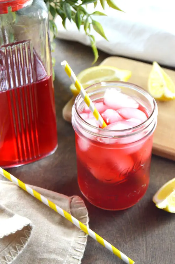 Sugar Free Hibiscus Lemonade