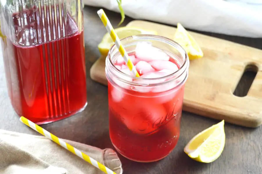 Sugar Free Hibiscus Lemonade