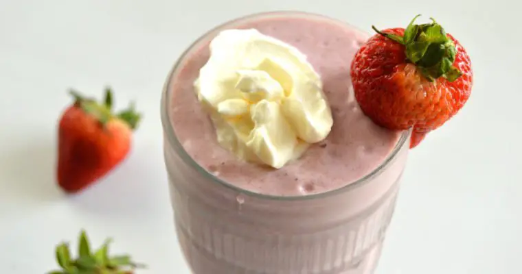 Strawberry Colada Milkshake – Keto, Dairy Free, GF