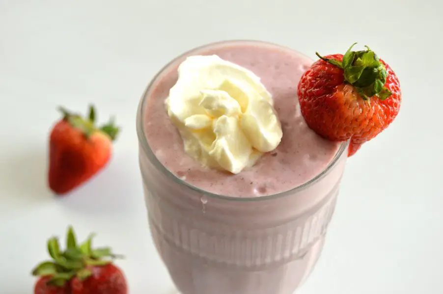 Keto Dairy Free Strawberry Colada Milkshake