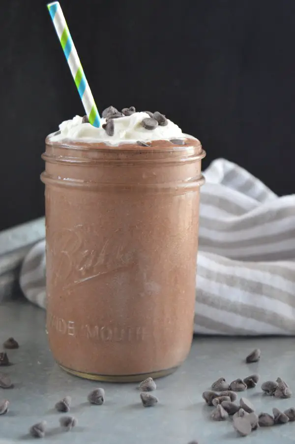 keto low carb frozen hot chocolate