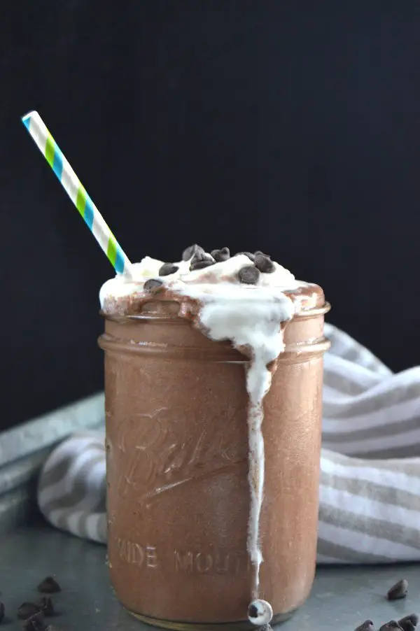 keto low carb frozen hot chocolate