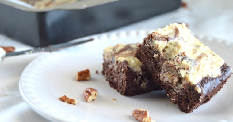 Coconut Pecan Cheesecake Brownies – Low Carb, Keto