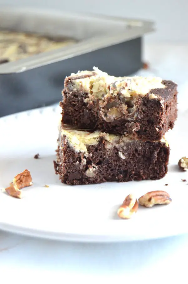 Coconut Pecan Cheesecake Brownie Bars