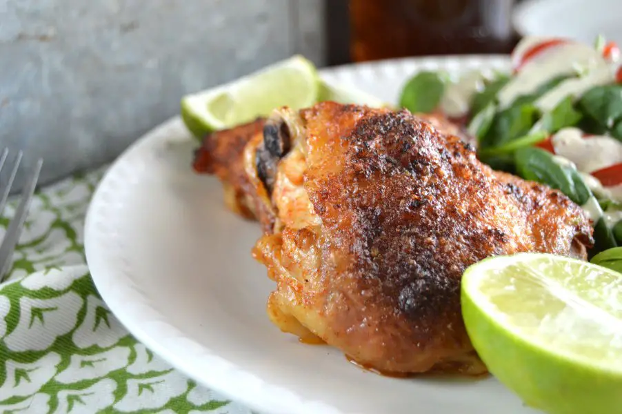 Pico de Gallo Crispy Chicken Thighs