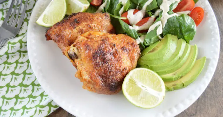 Pico de Gallo Crispy Chicken Thighs