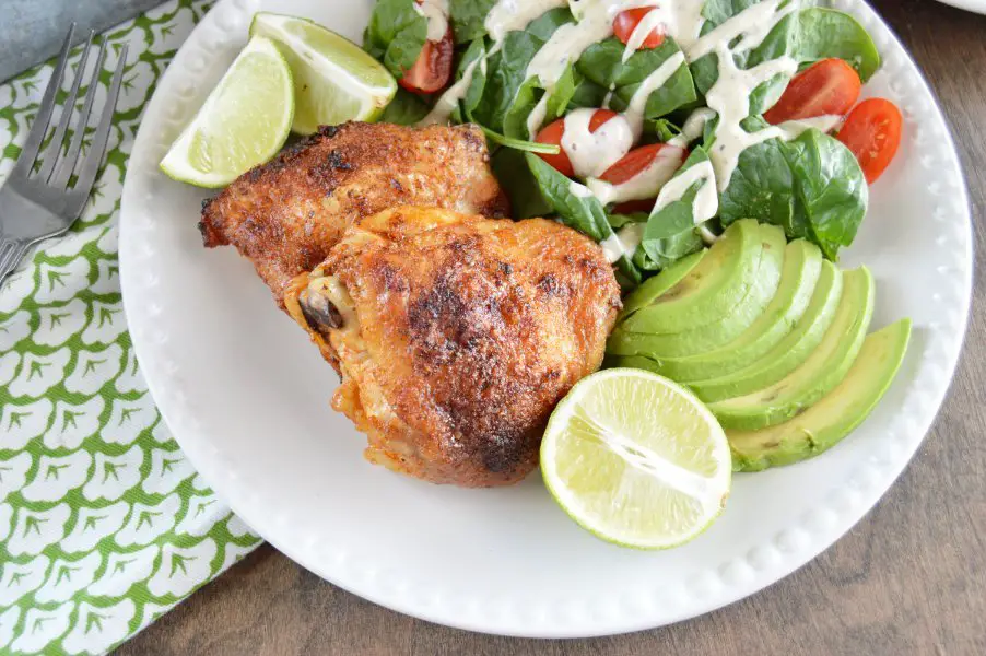 Pico de Gallo Crispy Chicken Thighs