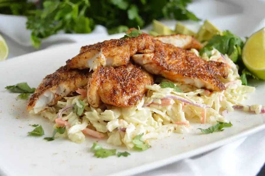 Blacken Redfish Taco Bowls Low Carb, Gluten Free, Keto