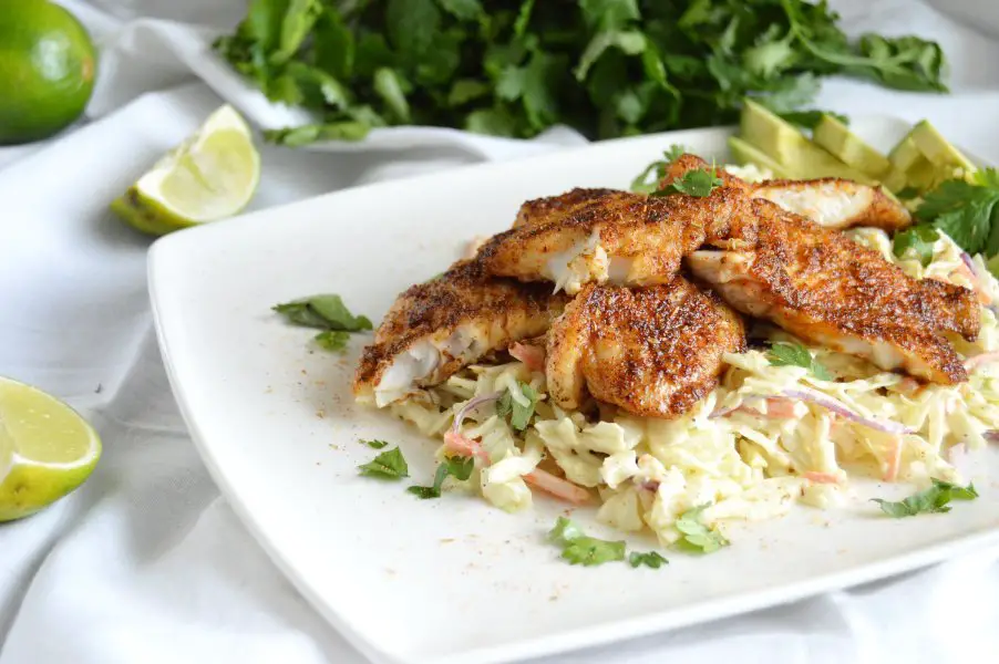 Blacken Redfish Taco Bowls Low Carb, Gluten Free, Keto