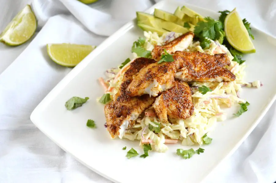 Blacken Redfish Taco Bowls Low Carb, Gluten Free, Keto