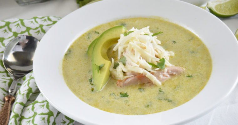 Chicken Verde Enchilada Soup