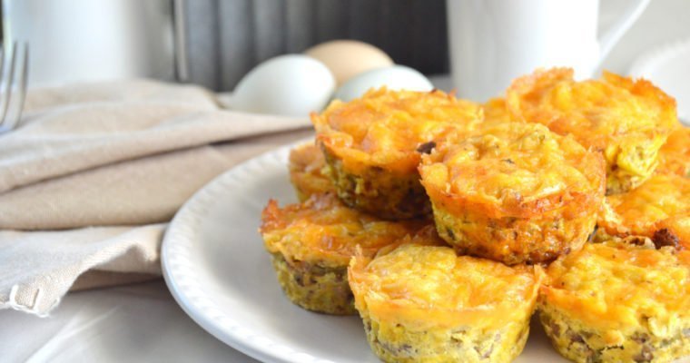 SAUSAGE GREEN CHILE EGG MUFFINS