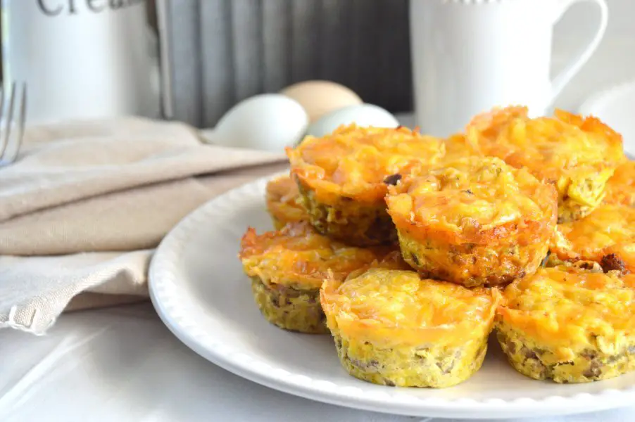 Sausage & Green Chile Egg Muffins Gluten Free, Low Carb & Keto