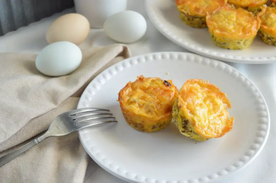 Sausage & Green Chile Egg Muffins Gluten Free, Low Carb & Keto
