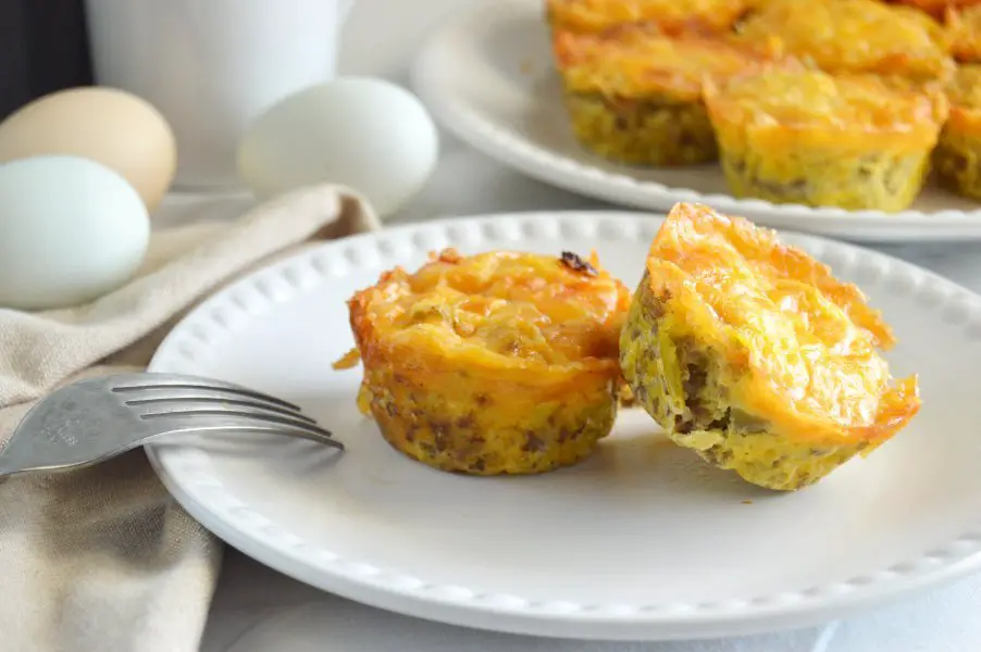 Sausage & Green Chile Egg Muffins Gluten Free, Low Carb & Keto