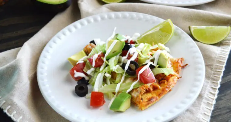 Tex-Mex Chicken Taco Pizza – LC, GF, Keto