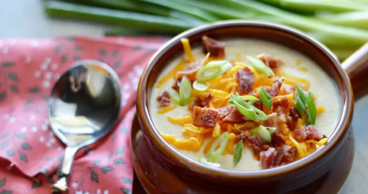 Loaded Baked “Potato” Keto Soup Recipe