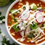 Bowl of Mexican Tomato Soup - Gluten Free & low Carb