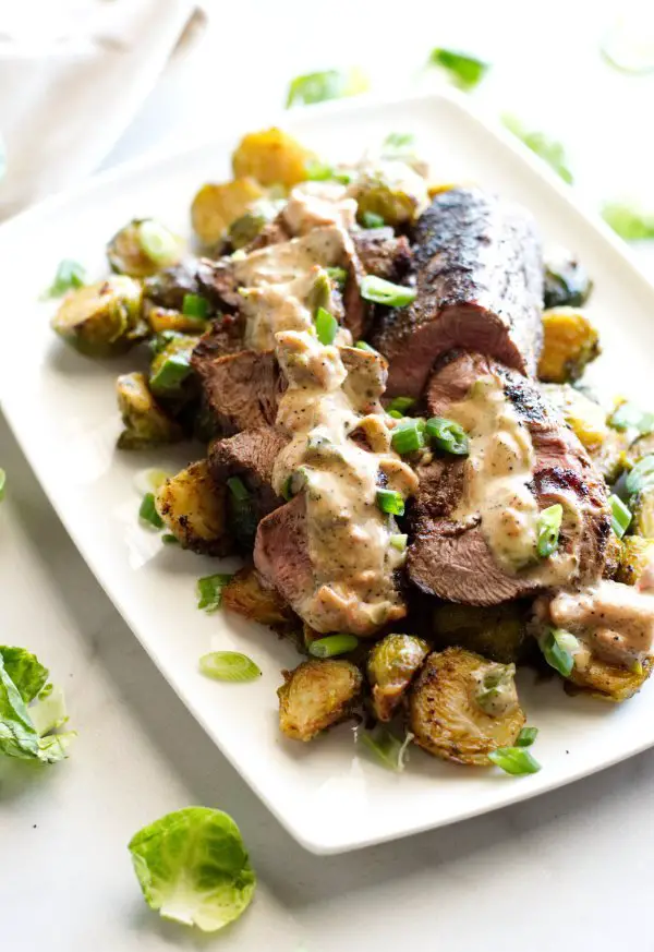 Blackened Venison Tenderloin w/ Spicy Brussels Sprouts ...