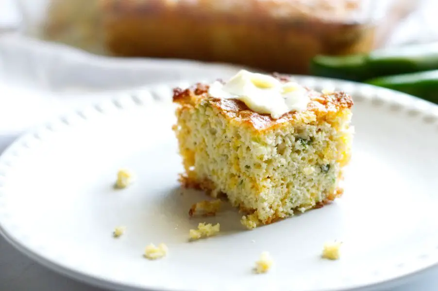 Low Carb Cornbread with butter