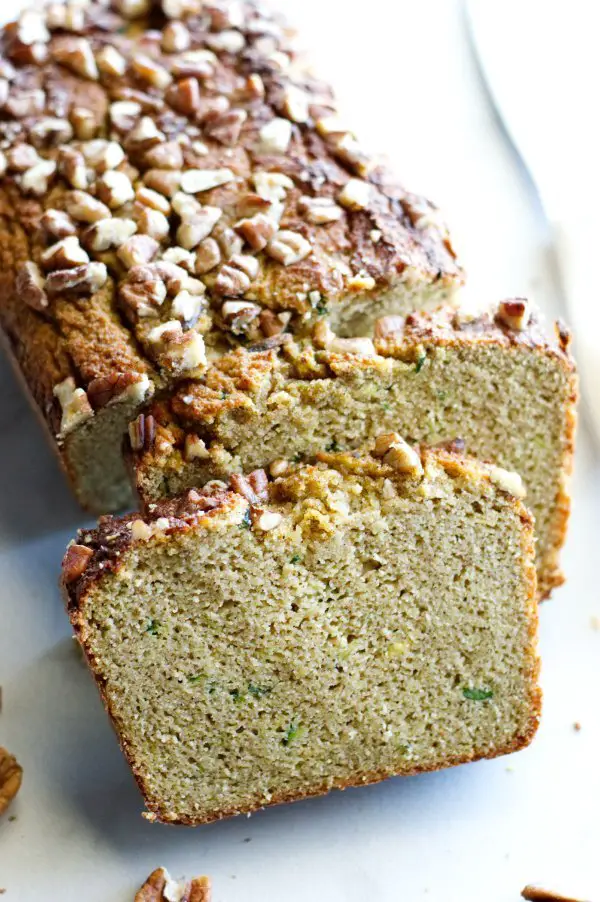 low carb zucchini bread loaf