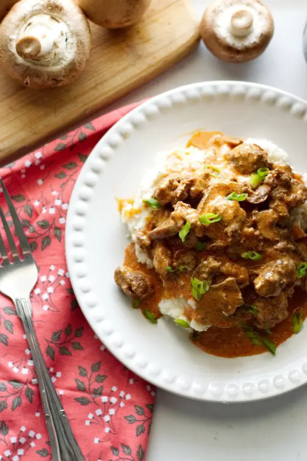 Low Carb Venison Stroganoff - Keto, Gluten Free