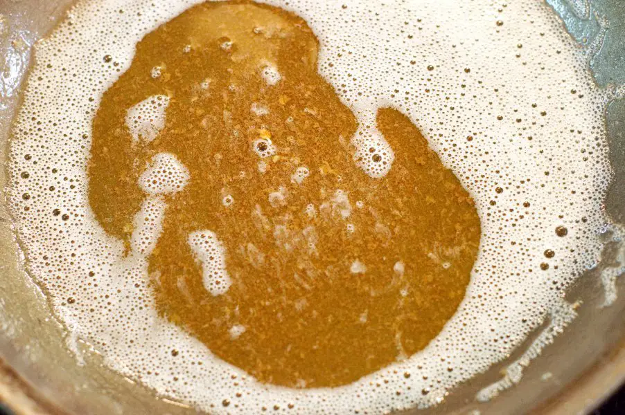 Browned Butter for Keto Rum Cake - Low Carb, Gluten Free