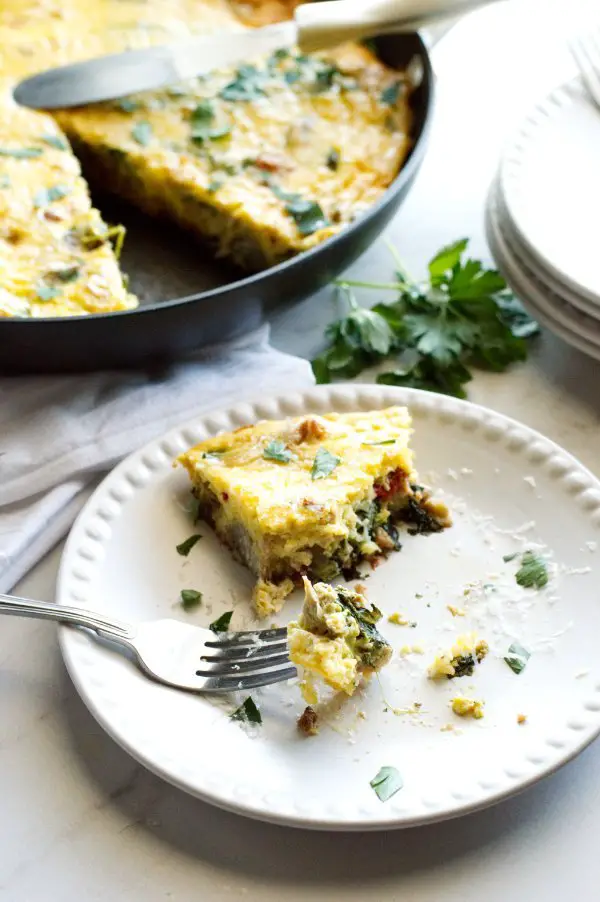 Chicken Artichoke Frittata - Low Carb, Keto