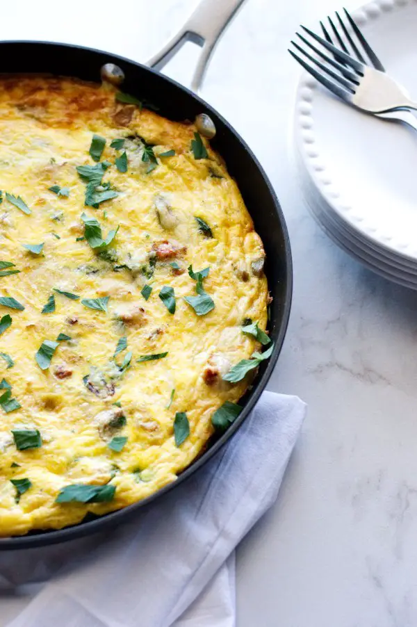 Chicken Artichoke Frittata with Ricotta