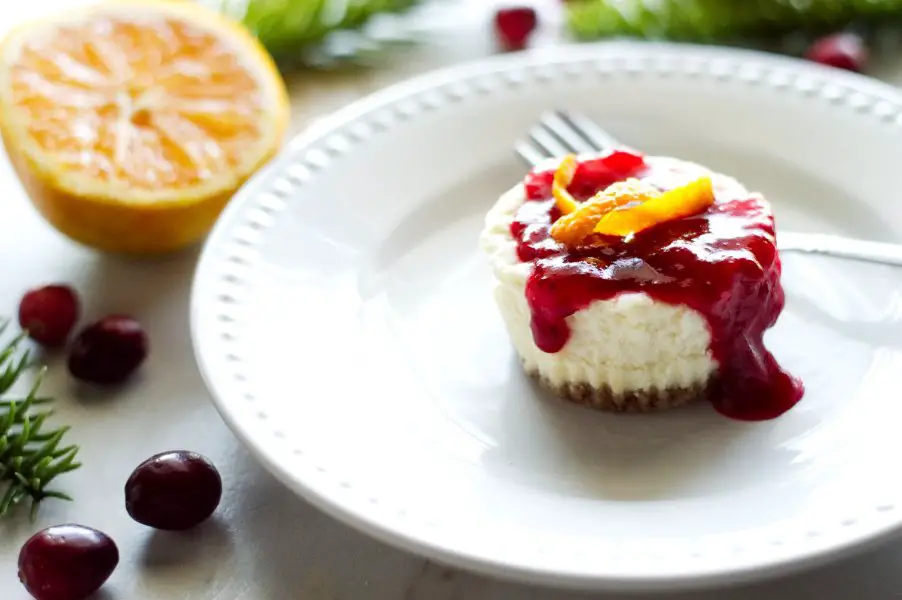 Orange Cranberry Cheesecake - Low Carb, Keto, Gluten Free