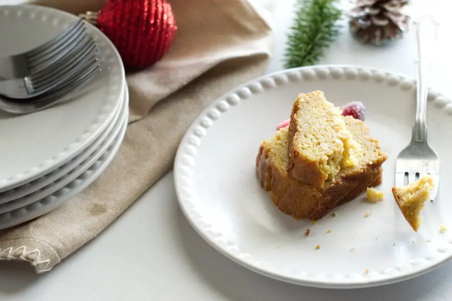Piece of Keto Rum Cake - Low Carb, Gluten Free