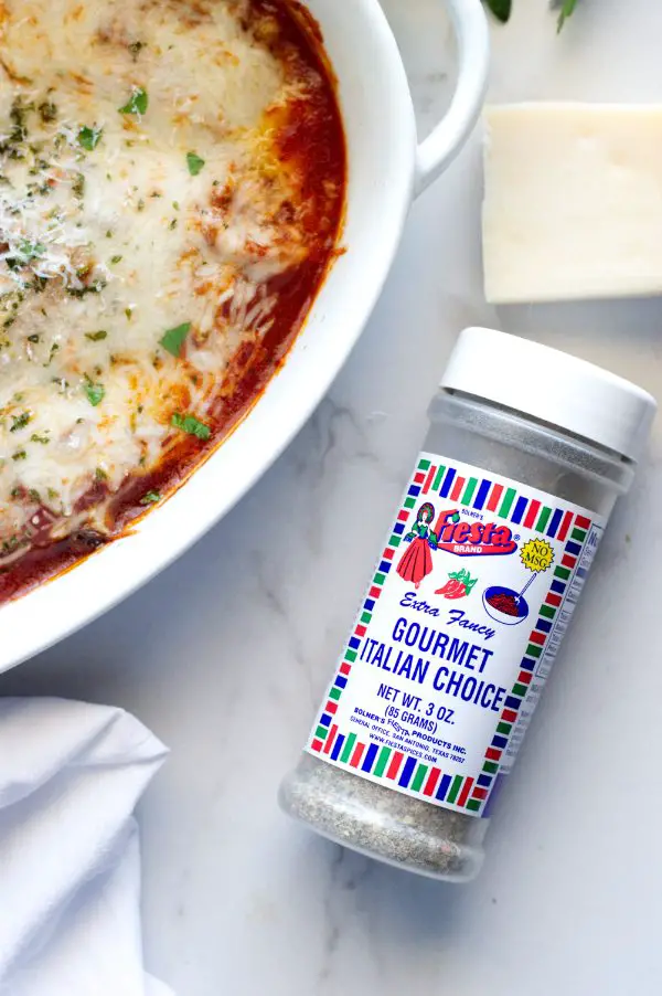 Vension Parmesan out of the Oven with Seasoning - Low carb, Gluten Free, Keto