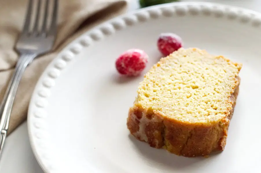 Piece of Keto Rum Cake