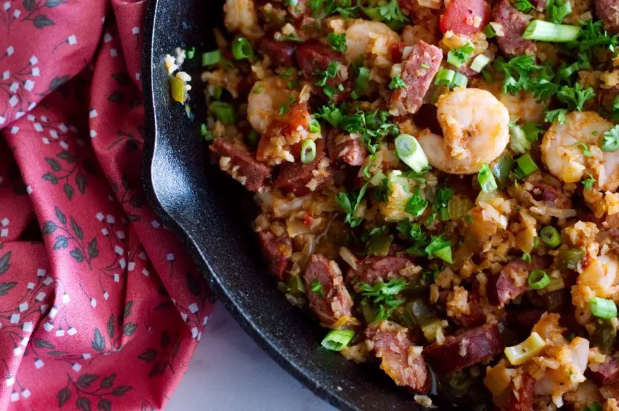 Keto Jambalaya in Pan