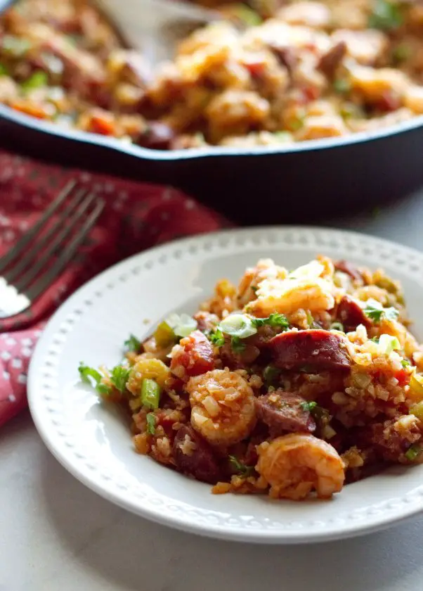 Keto Jambalaya on Plate