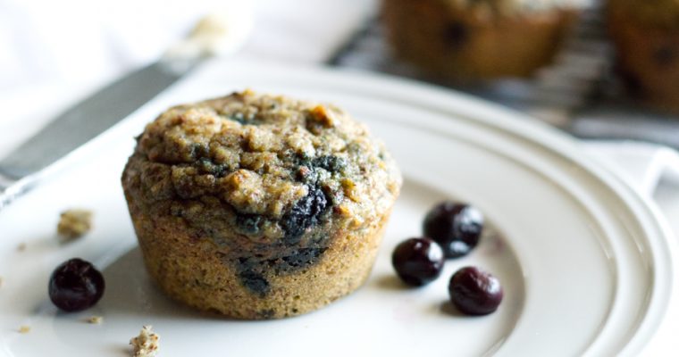 Keto Banana Blueberry Muffins