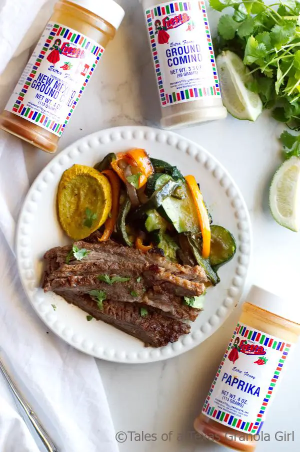 Spices for Chili Lime Steak Fajitas with Squash & Peppers - Low Carb, Keto, Dairy Free