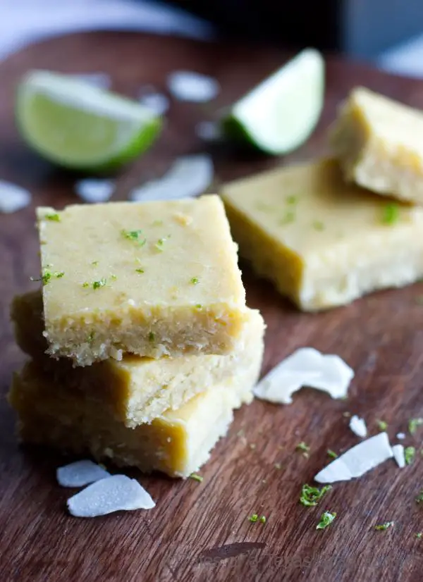 Low Carb Coconut Key Lime Bars